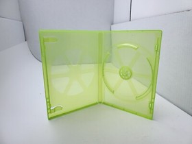 2X MINT NEW XBOX 360 Authentic Replacement Clear Green Game Case OEM W/Sleeve