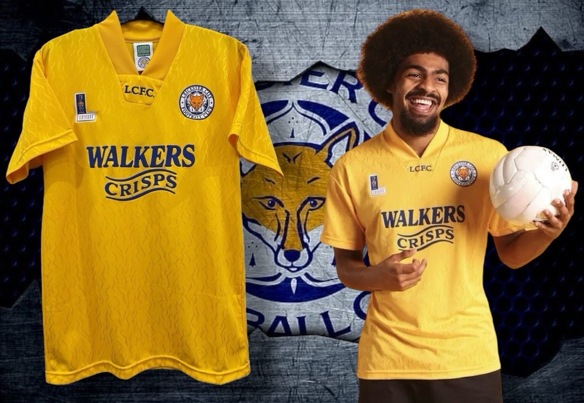 BNWT LEICESTER CITY 1992 94 RETRO AWAY SHIRT XL GENUINE FOX