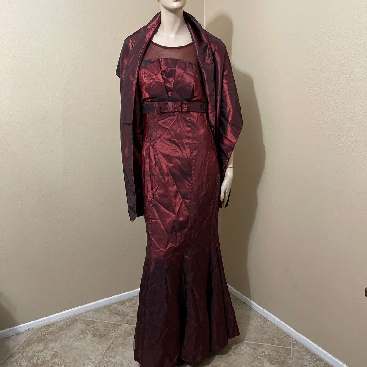 elegant burgundy dress Elegant Burgundy Formal Evening Dress Sleeveless Dress with Split fg3740