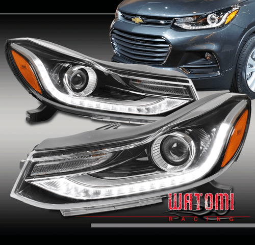 For 17-22 Chevrolet Trax LED DRL Halogen Projector Headlight Headlamp Lamp Black - Picture 1 of 11