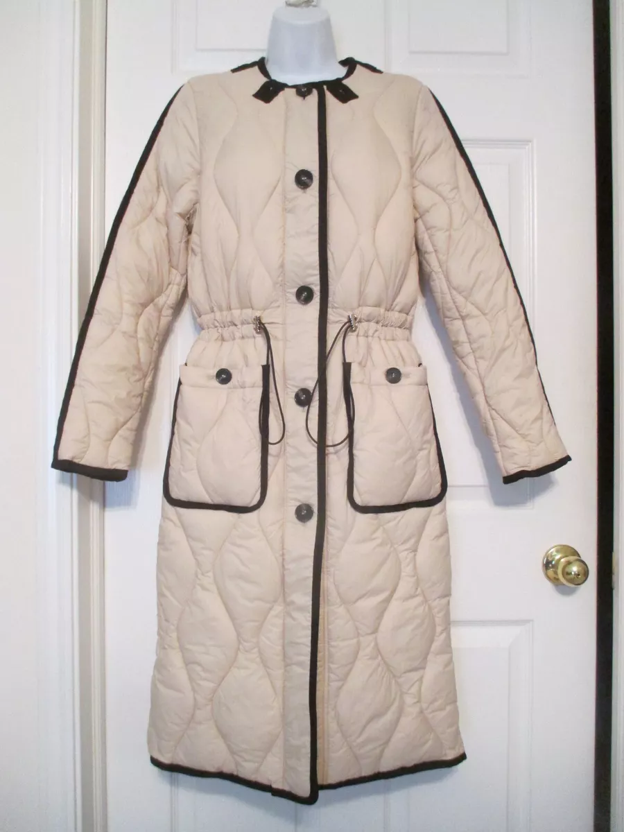 Karen millen quilted deals coat
