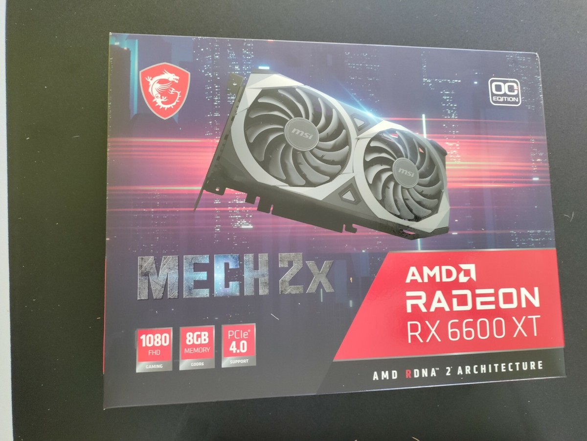 No card! amd radeon rx 6600 xt 8gb, box only, no graphics card | eBay