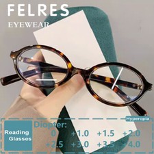 Men Women Oval Blue Light Blocking Reading Glasses Fashion Presbyopic Glasses