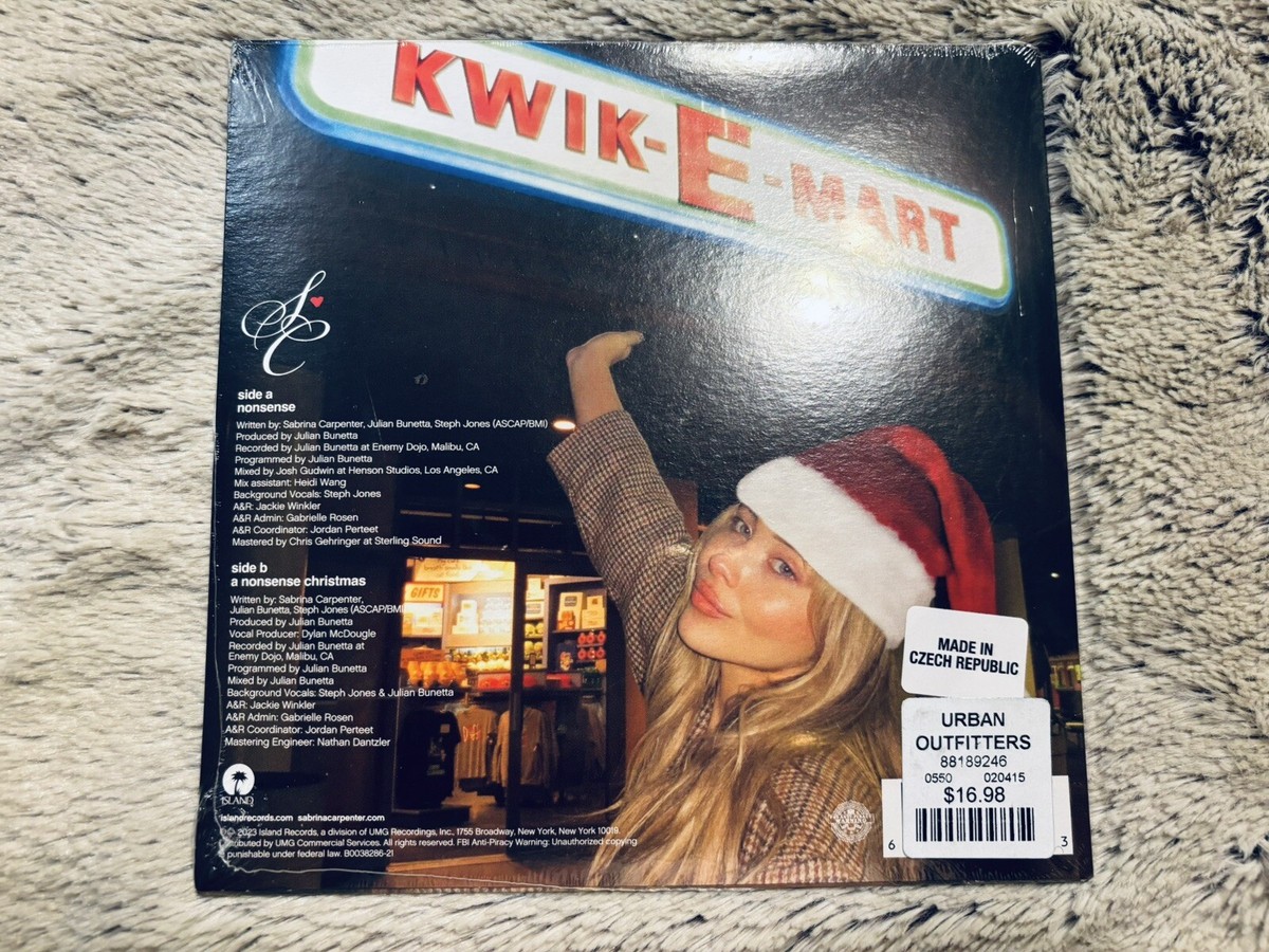 Sabrina Carpenter クリスマス 限定 レコード Nonsense / A Nonsense Christmas 7in - Sabrina Carpenter