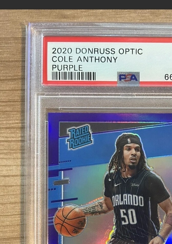 Cole Anthony 2020-21 Donruss Optic Rated Rookie Purple Prizm