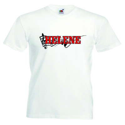 T-Shirt Helene Fanshirt für Echte Fans Farbe Weiß für Frauen Männer und Kinder