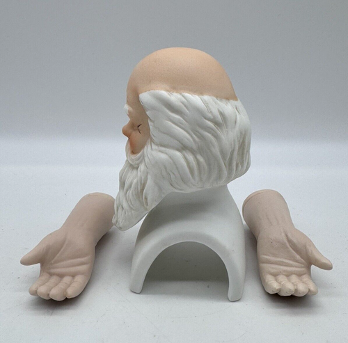 MANGELSEN’S DOLL PORCELAIN Santa Head & Hands Kit #162-25 4.25” Open Bag NOS ‘93 - Afbeelding 6 van 8