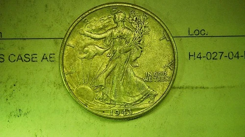 1943-D 50C Walking Liberty Half Dollar AU+++ Details