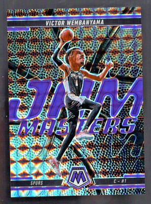 2024-25 Mosaic Victor Wembanyama Jam Masters Purple Fluorescent Mosaic #/175 SSP
