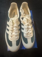 ADIDAS SAMBA OG 'OFF WHITE COLLEGIATE GREEN' JI3205 Men's Size 10.5