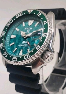 MINT SEIKO DIVERS 7002-700A GREEN PADI DIAL AUTOMATIC MENS WATCH 9N0662