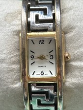 Two Tone Women s Cuff Watch