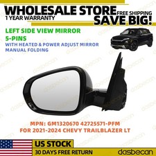 Left Driver Side View Mirror For 2021-2024 Chevy Trailblazer Lt Wo Blind Spot Left Driver Side View Mirror For 2021-2024 Chevy Trailblazer Lt Wo Blind Spot