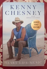 SIGNED Kenny Chesney Autographed Book - Heart Life Music (1st/1st HC, 2025, HOF)