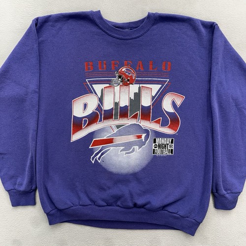 Vintage Buffalo Bills SpellOut XL Crewneck Sweatshirt 90s Big Graphic