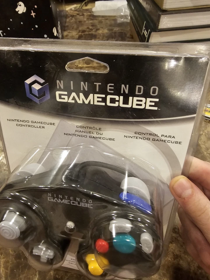 Nintendo Gamecube Controller Jet Black OEM Official Wired Factory Sealed - Image 4 of 4