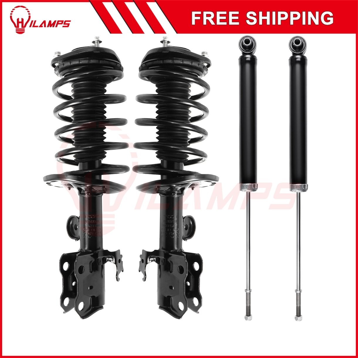 4PCS Front & Rear Strut Shock Absorber Mount Assembly For 2010-15 Toyota Prius