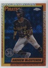 2025 Series 1 1990 Topps Chrome Silver Pack Blue Refractor Andrew McCutchen 6m7