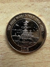 Minting Error Coin - 2015 Royal Navy Full Flag Error 