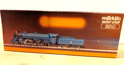Marklin 8810 4-6-2 New Jersey Central Railroad Locomotive Blue Z Scale un-tested