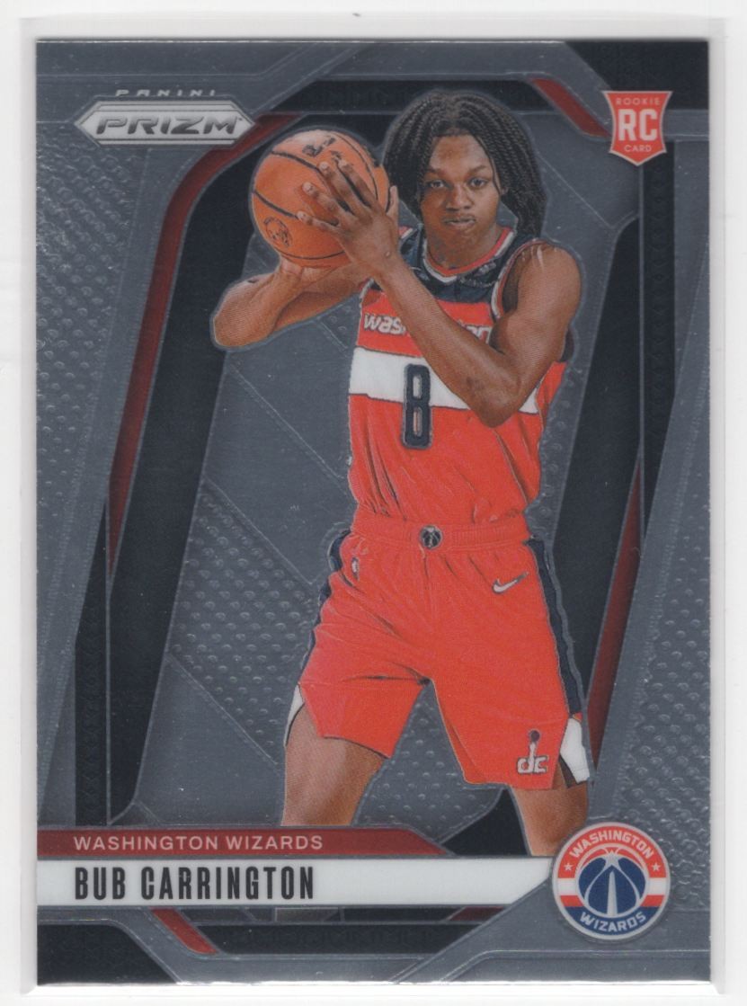 #244 Bub Carrington 2024-25 Panini Prizm Base RC Washington Wizards