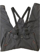 Obermeyer Men  s Ski Overall Bibs M Black Suspenders Snowboarding Winter  Flaw 