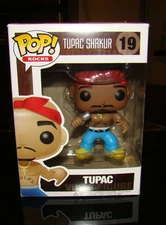 AUTHENTIC ORIGINAL 2012 Tupac Shakur 19 vaulted Funko Pop w/ Eyebrows Protector!