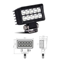 LED Arbeitsscheinwerfer 12V 24V Zusatzscheinwerfer 24W Traktor LKW Bagger PKW E9