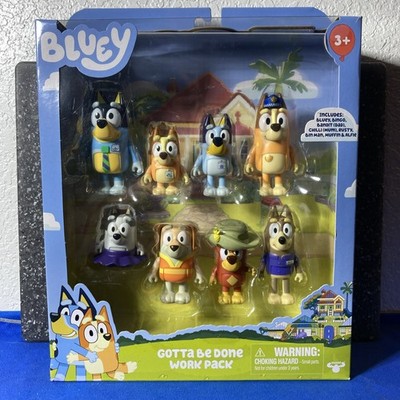 Bluey Gotta Be Done Work Pack Figures