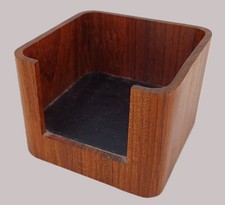 Joli porte bloc note en palissandre 1960-70 vintage et scandinave