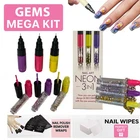 Nail Art Pens Set Gems | Varnish Polish Decorate Design Nails Mega Kit