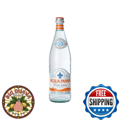 Acqua Panna Toscana Spring Water 8.8oz Glass Bottles Pack of 12 Total 105.6oz