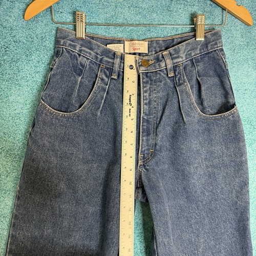 Vintage Calvin Klein Sport Damen Jeans Größe 4 passt 26x28 Denim Blau Made in USA - Bild 4 von 12
