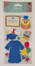 RARE Jolee's Kindergarten Grad Graduation Scrapbooking Stickers