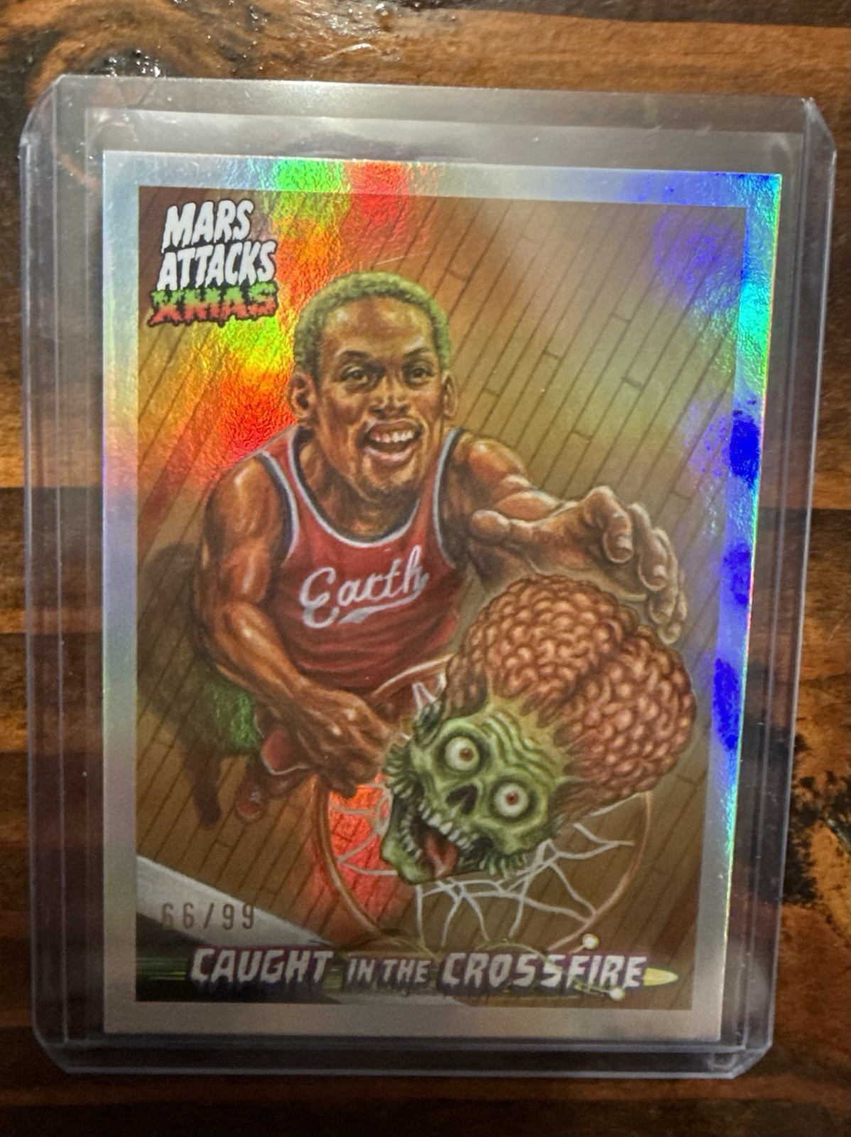 #CC-DR DENNIS RODMAN CROSSIFRE FOIL #66/99 -  2026 TOPPS MARS ATTACKS CHRISTMAS