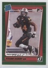 2021 Panini Donruss Rated Rookie Press Proof Green Frank Darby #311 2k3