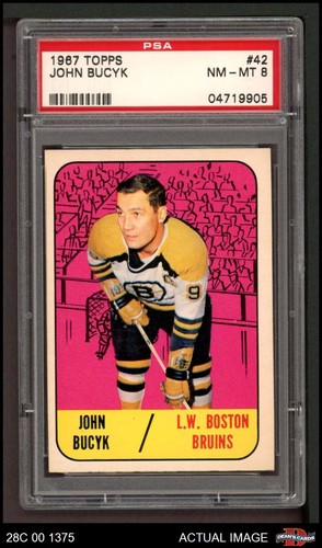 John Bucyk #42 1967 Topps card