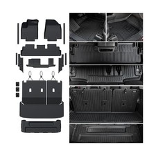 Floor Mats Cargo Mat Set for 2022-2025 2026 Nissan Pathfinder 7/8 Seats Car