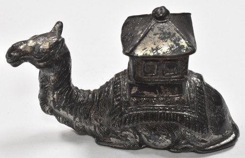 Vintage Pot Metal Camel Figural Cigarette Table Lighter Made in Japan