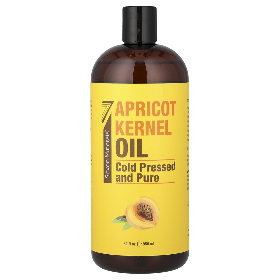 Apricot Kernel Oil, Cold Pressed and Pure, Unscented, 32 fl oz (950 ml)