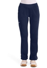 Navy Blue Cherokee Scrubs Workwear Revolution Mid Rise Pull On Pant WW110 NAV