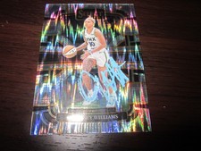 COURTNEY WILLIAMS SIGNED AUTO 2024 PANINI SELECT SILVER PRIZM CARD # 54 LYNX