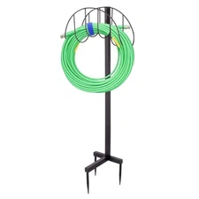 Freestanding Garden Hose Holder Water Hose Reel Storage for Outside Yard Lawn