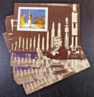 Paraguay 1988 28x Block "Wernher von Braun" /MNH Bl.451 ME 700