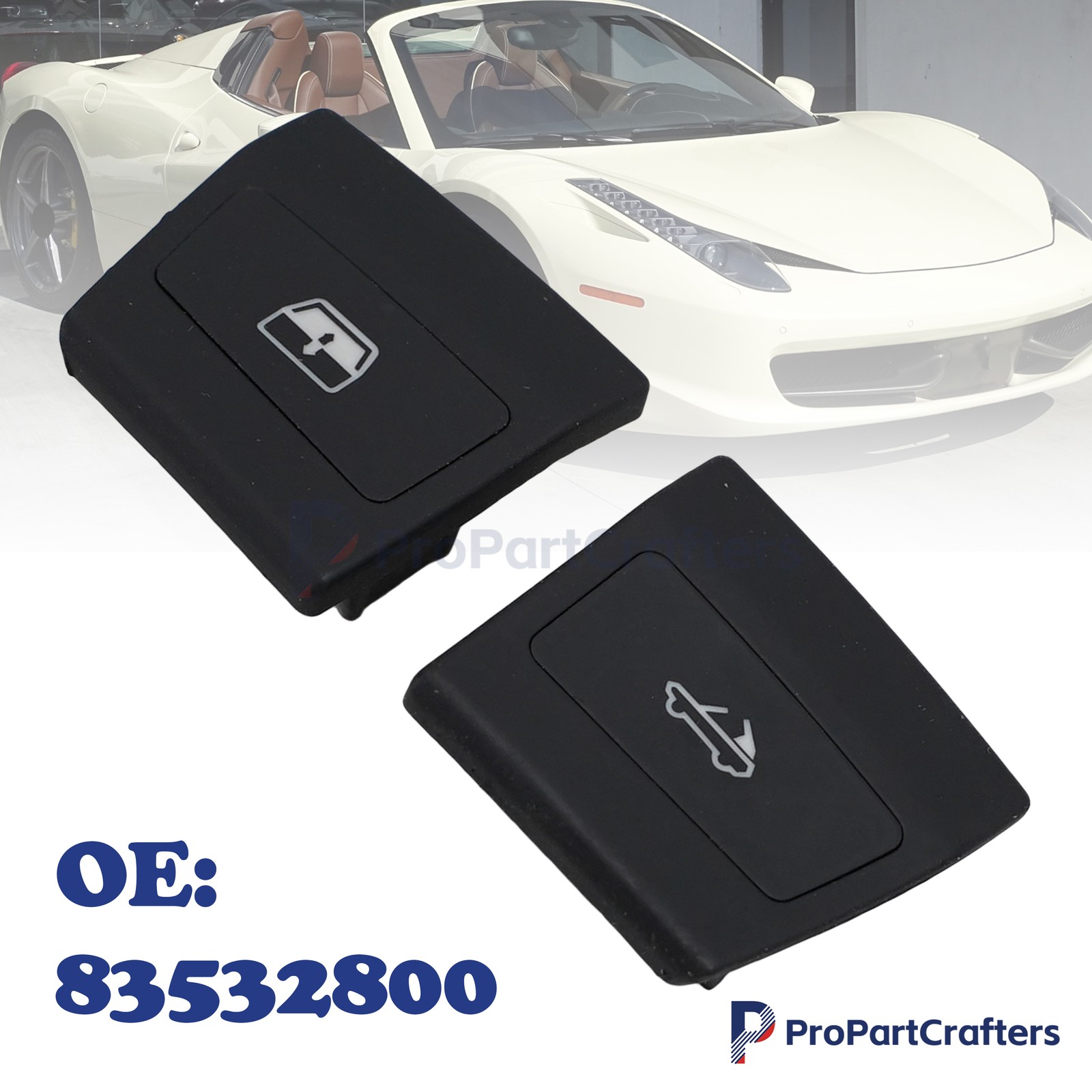 Ferrari 458 Spider 2015 Rear Window switches Set P/N 83532800