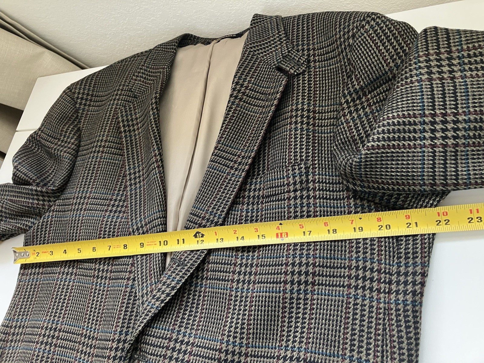 Faconnable 100% Wool Size LL 44? Patch Elbow Port… - image 11