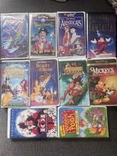 Disney VHS Lot - 10 Tapes - Black Diamond Masterpiece