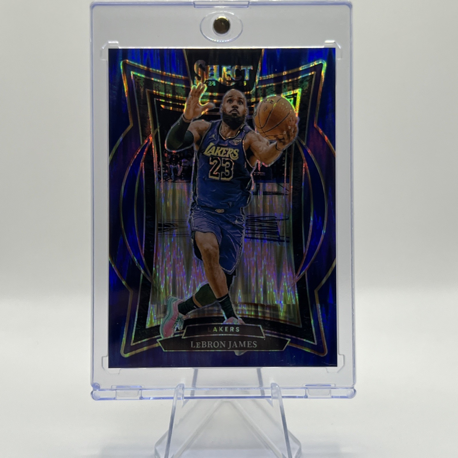 2024-25 Panini Select LeBron James #54 Flash Blue Prizm /99