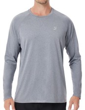 UPF 50 Sun Shirts for Men, UV Protection Long Sleeve Swim Shirt, Lightweight...