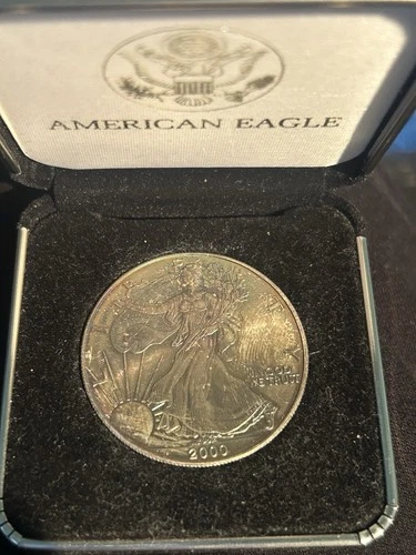 2000  Walking Liberty American Eagle 1 oz Fine .999 Silver Dollar